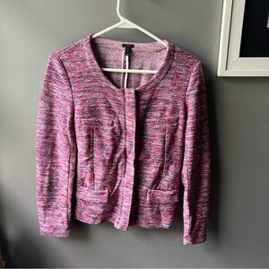 J.Crew Micro Red Blue Tweed Poppy Blazer Jacket JCrew Size Small